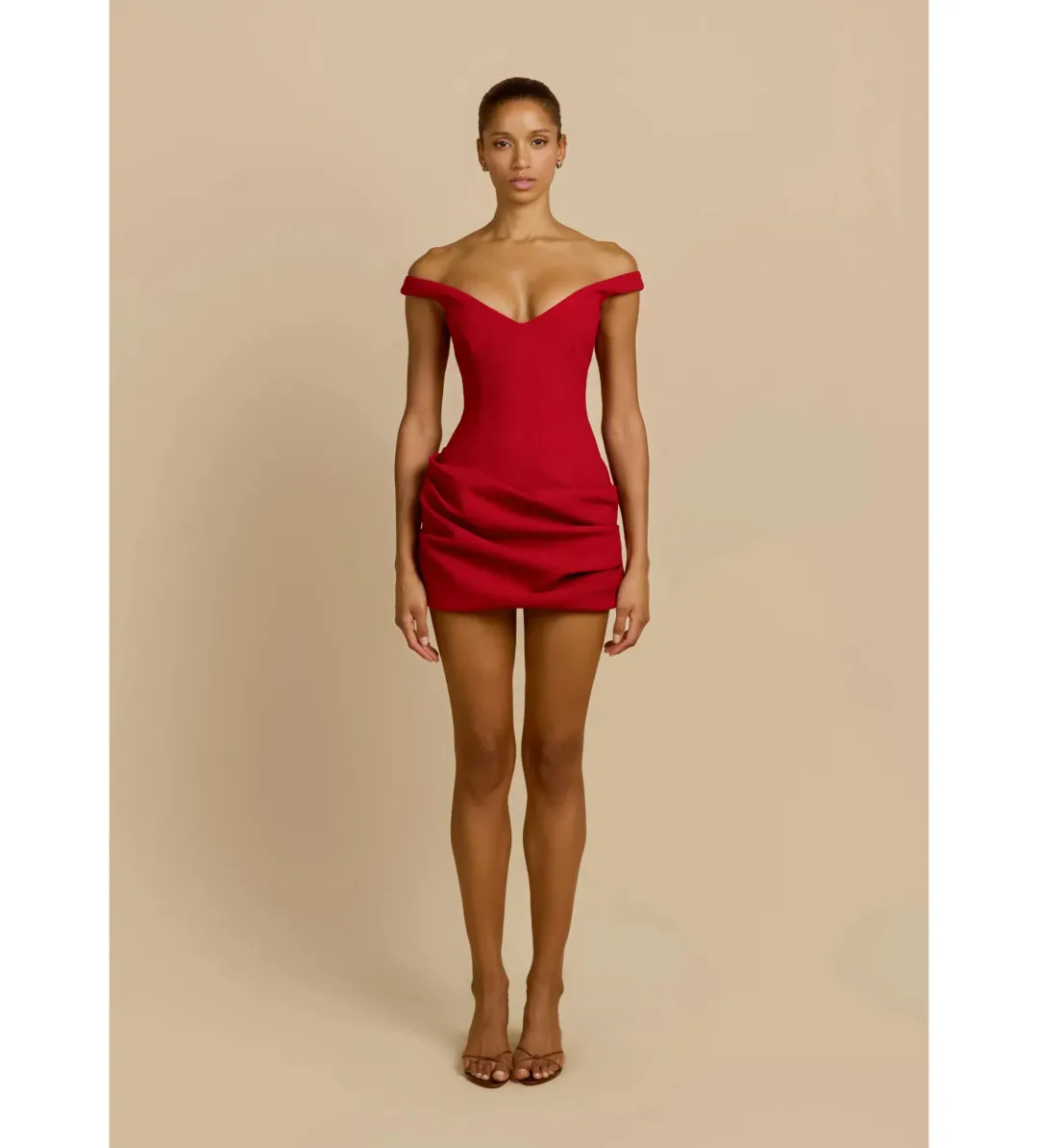 Arcina Ori Avery Mini Dress in Red Size AU10 for rent on The Volte - main image