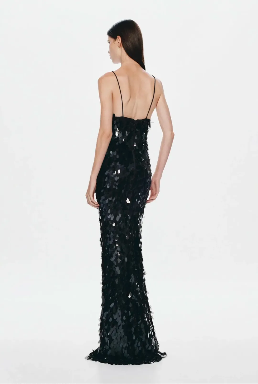 Misha The Sapphire Sequin Dress in Black Sz S for rent on The Volte - main image