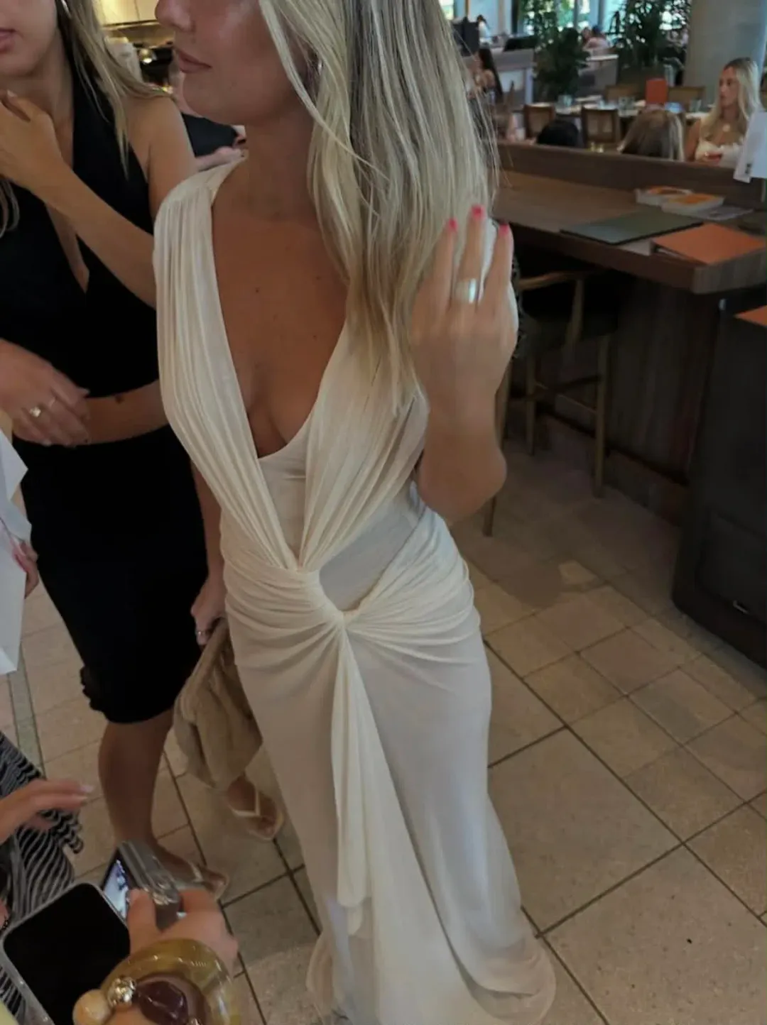 Bec & Bridge Leia Drape Gown size 6 for rent on The Volte - main image