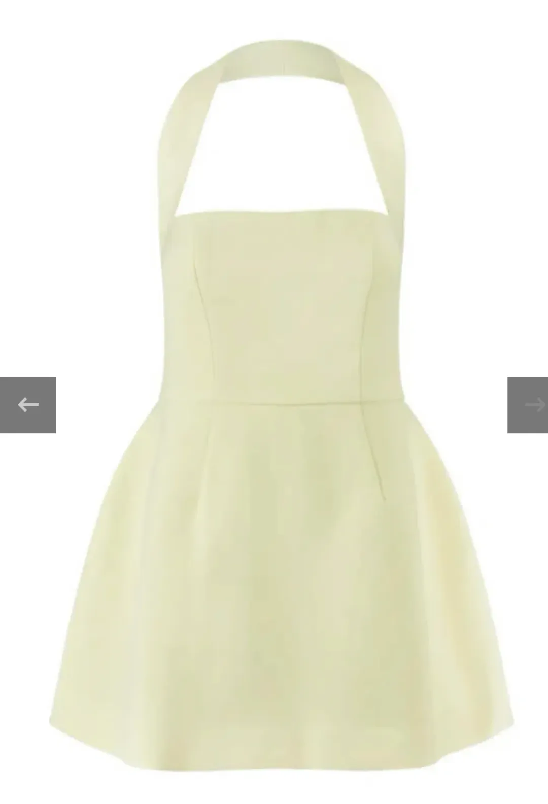 Odd Muse Ultimate Muse Structured Mini Dress Lime Cream for rent on The Volte - main image