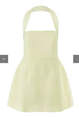 Odd Muse Ultimate Muse Structured Mini Dress Lime Cream for rent on The Volte - image 5