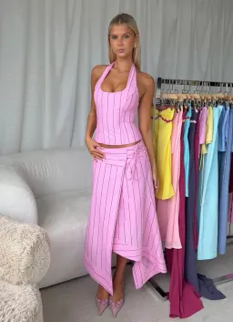 I am Delilah SABRINA corset + wrap skirt in SANGRIA 6 for rent on The Volte - image 1