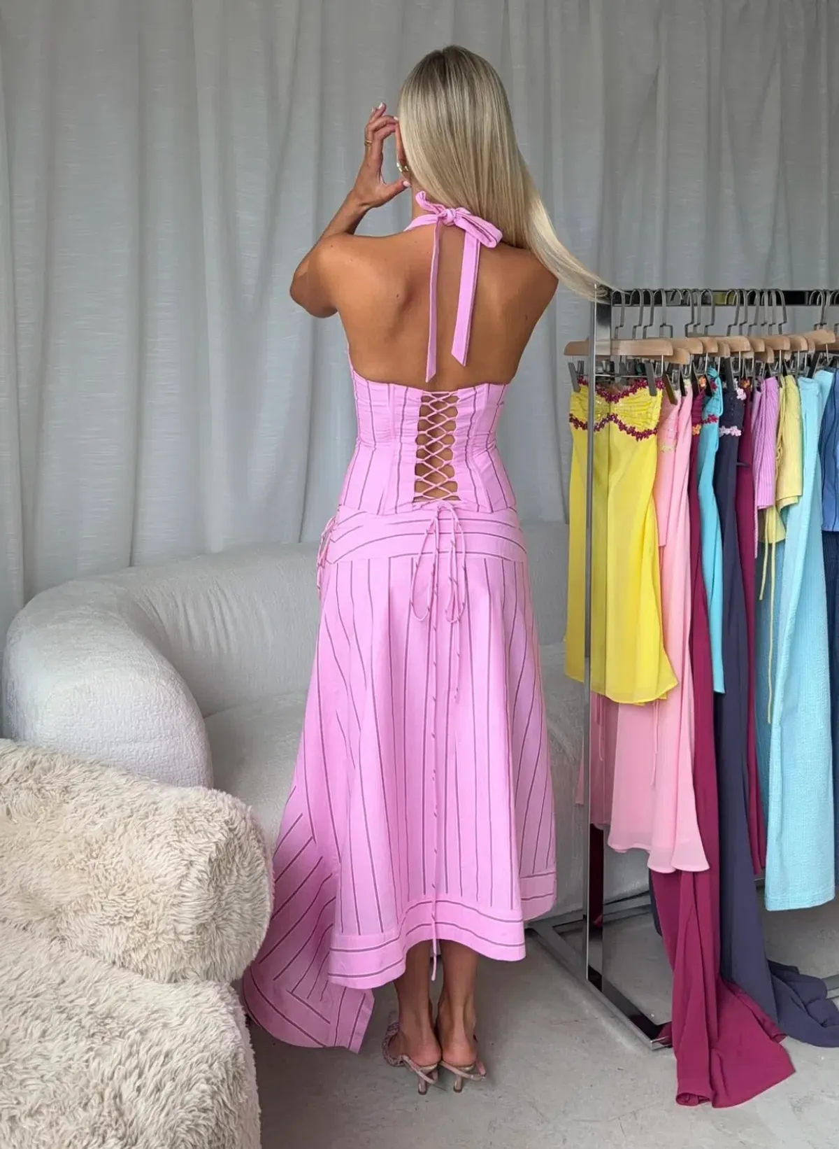 I am Delilah SABRINA corset + wrap skirt in SANGRIA 8 - Image 2