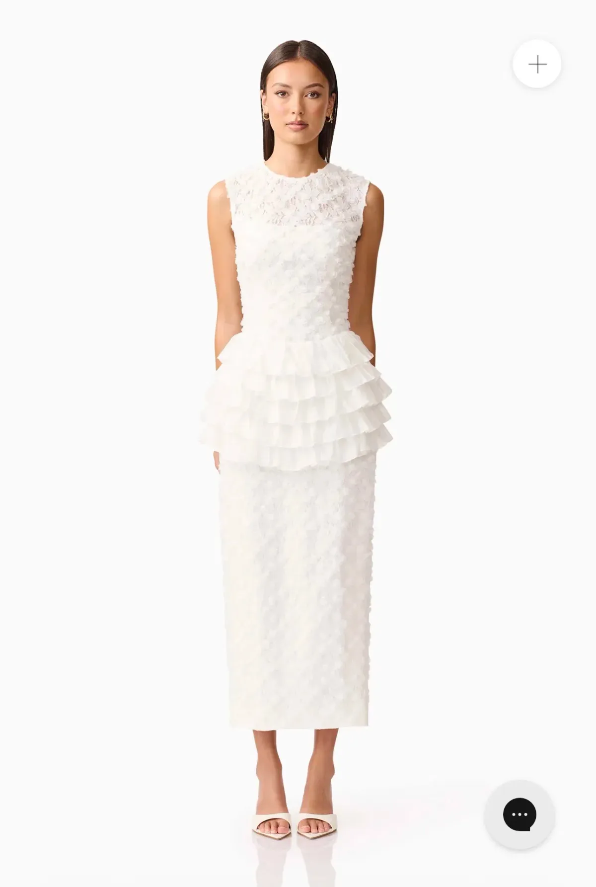Elliatt Athena Lace Midi Dress in white - size 10 - Image 2