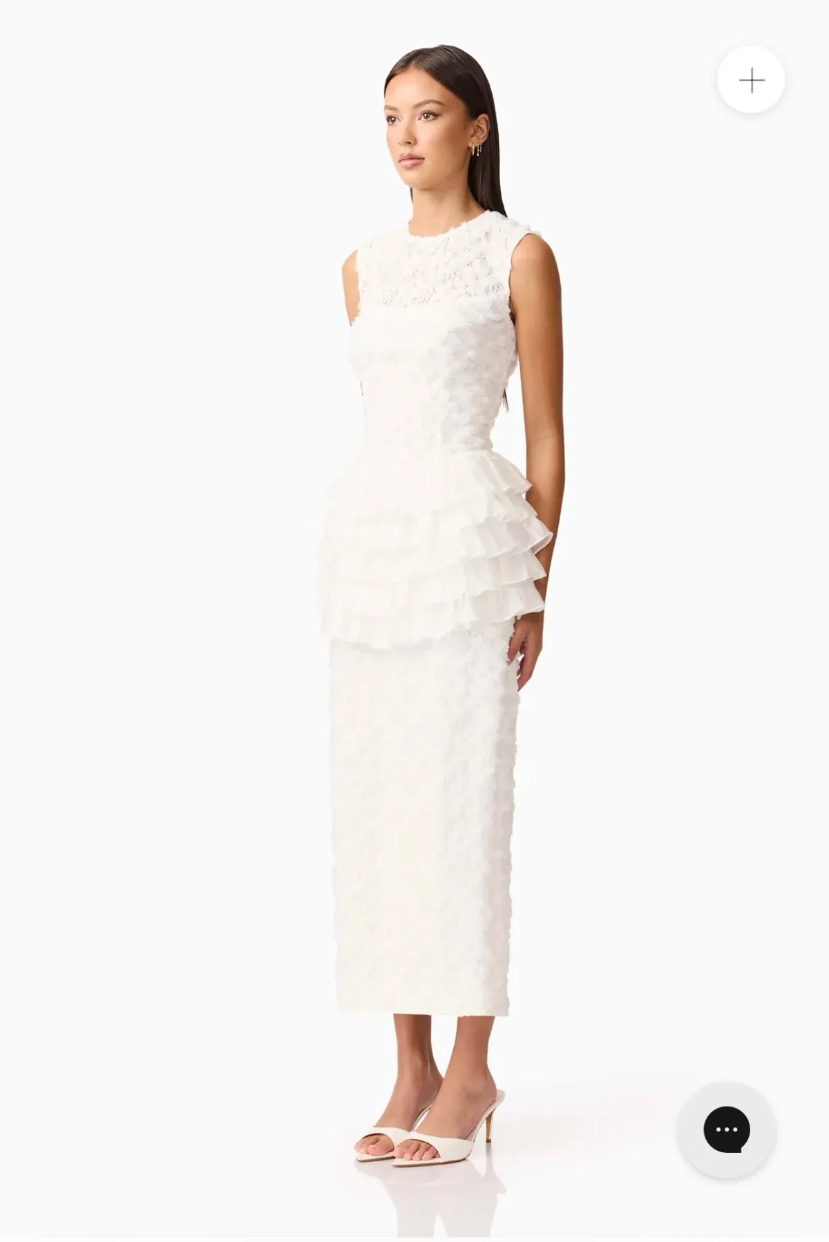 Elliatt Athena Lace Midi Dress in white - size 10 - Image 3