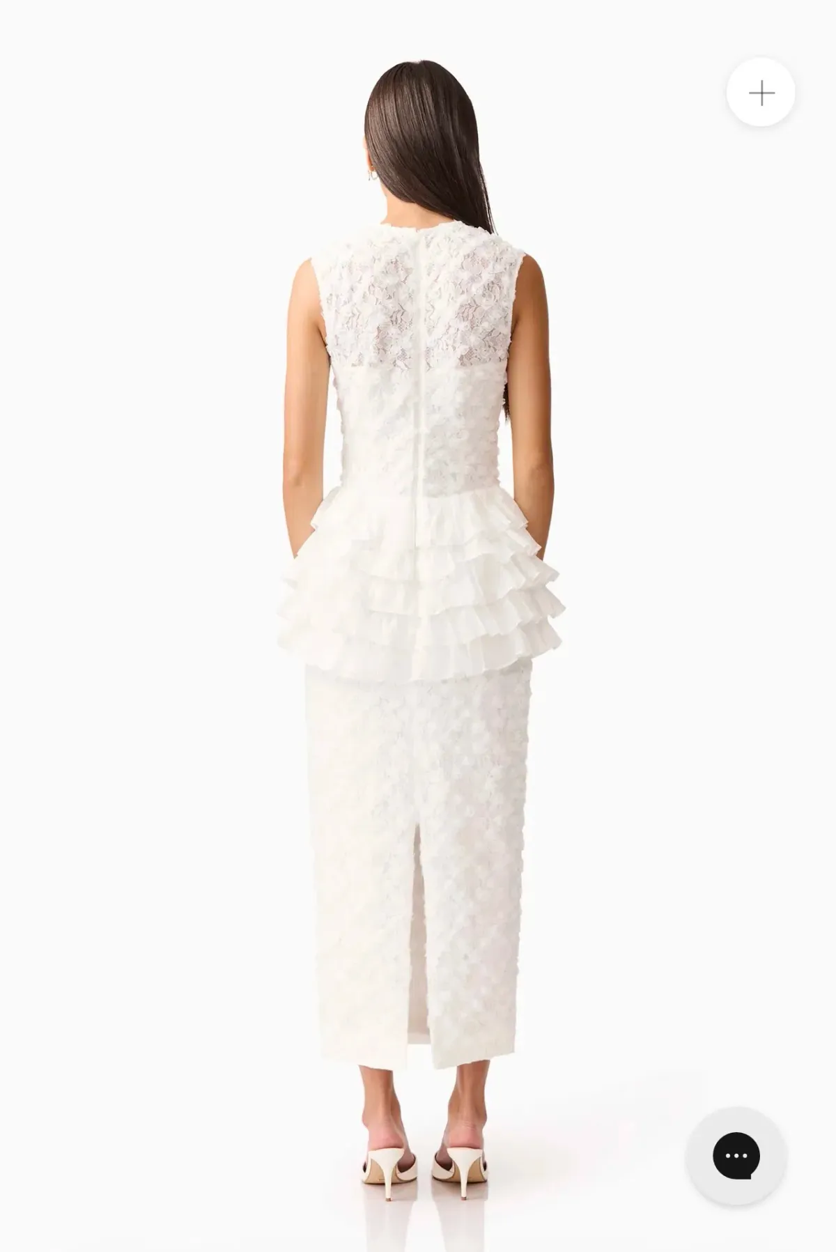 Elliatt Athena Lace Midi Dress in white - size 10 - Image 4