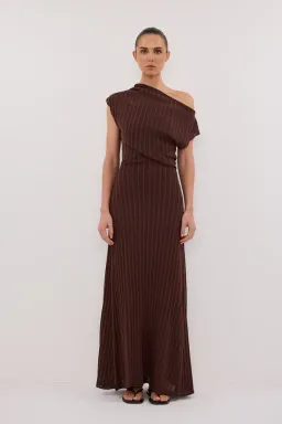 Dissh Bowie Walnut Knit Maxi Dress - M for rent on The Volte - image 1