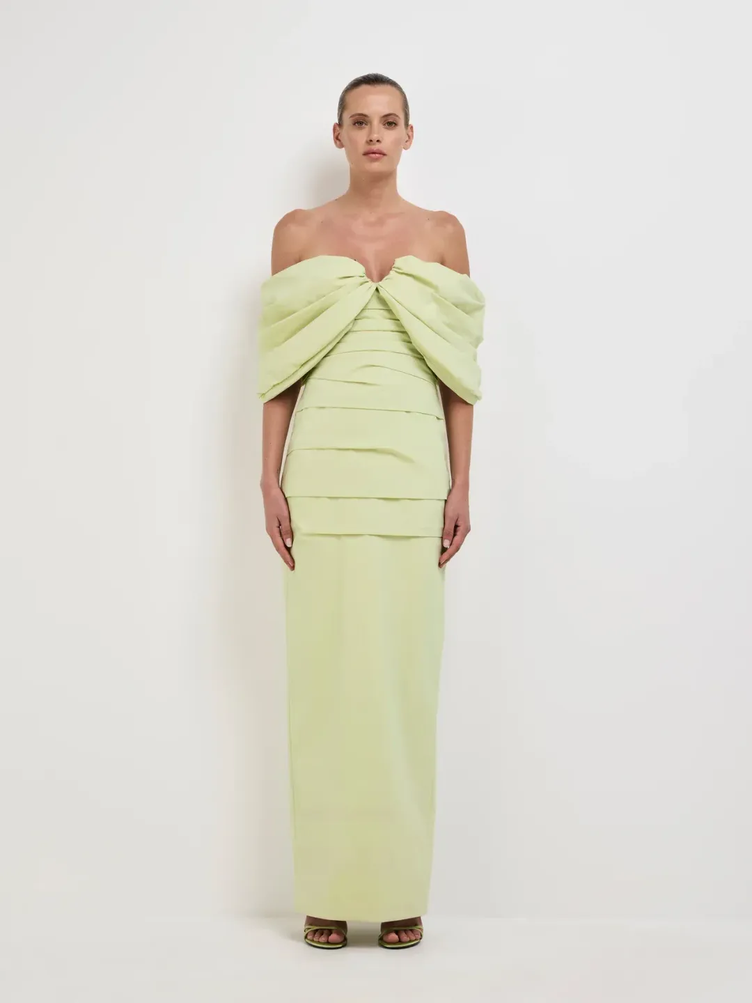 Sheike Camilla Maxi Dress Green Size 10 for rent on The Volte - main image