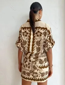 Alemais Tropic Shirt Sarong Set Size 12 for rent on The Volte - image 3