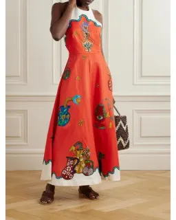 Alemais Rose Halter Dress Size 14 for rent on The Volte - image 3