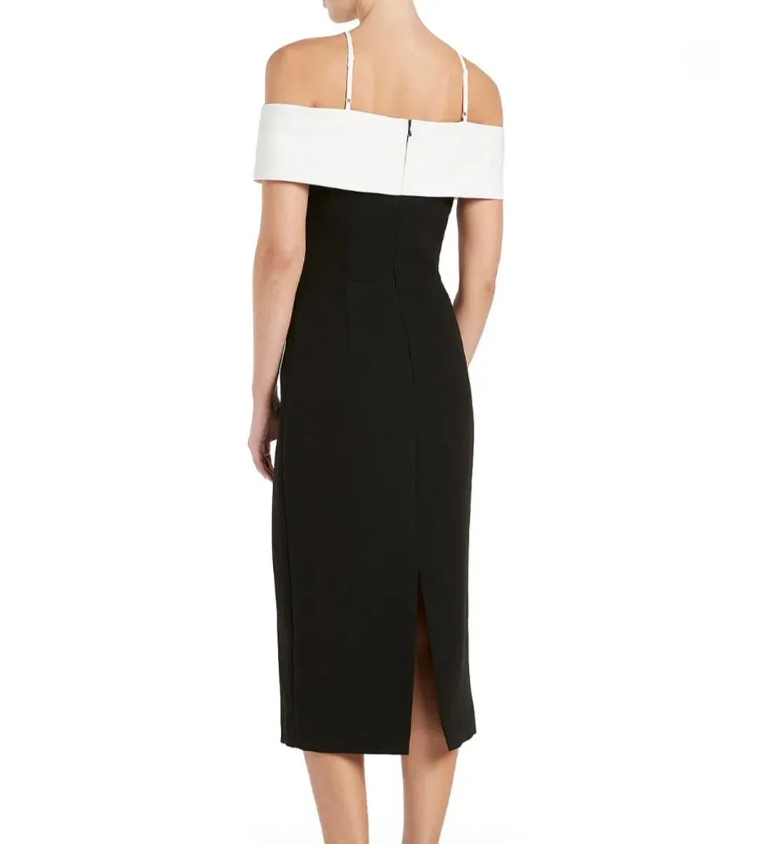 Rebecca Vallance Hepburn Midi Black/White Size 10 for rent on The Volte - main image