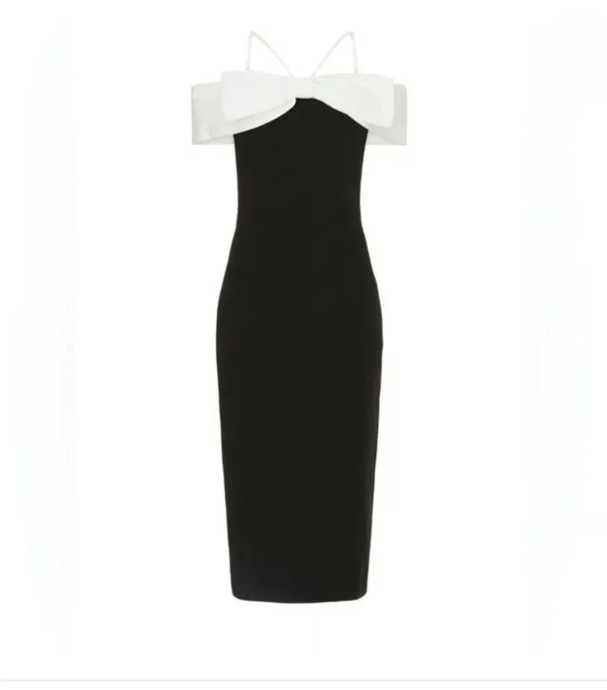 Rebecca Vallance Hepburn Midi Black/White Size 14 - Image 6