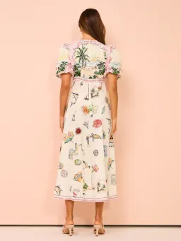 Alemais Sunset Midi Dress size 14 for rent on The Volte - image 4