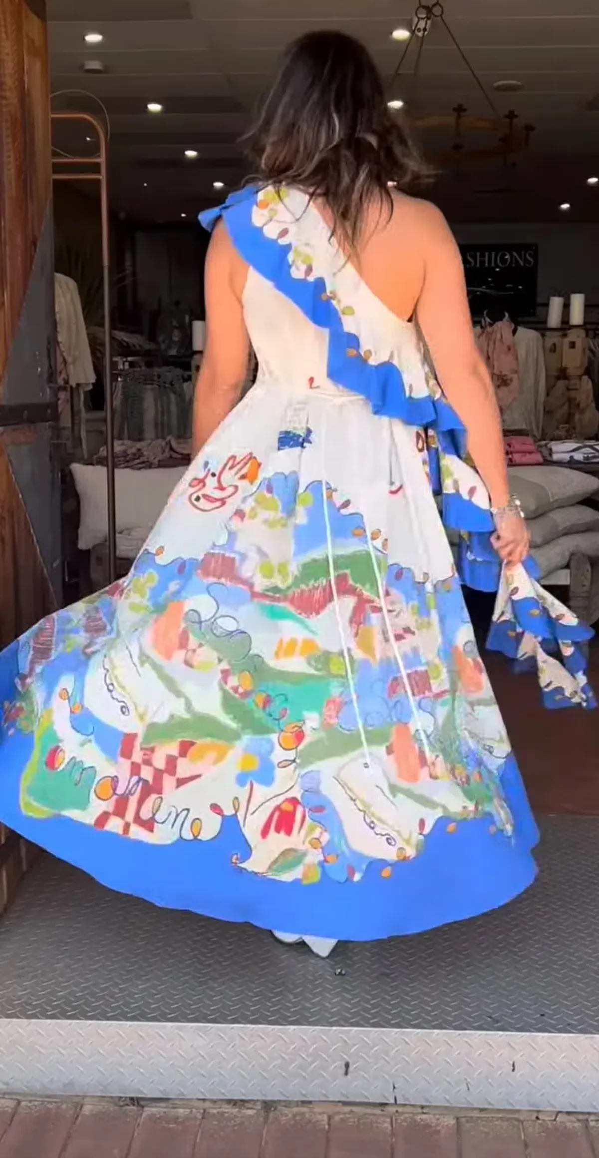 Alemais Nadia One Shoulder Ruffle Dress size 12 - Image 2