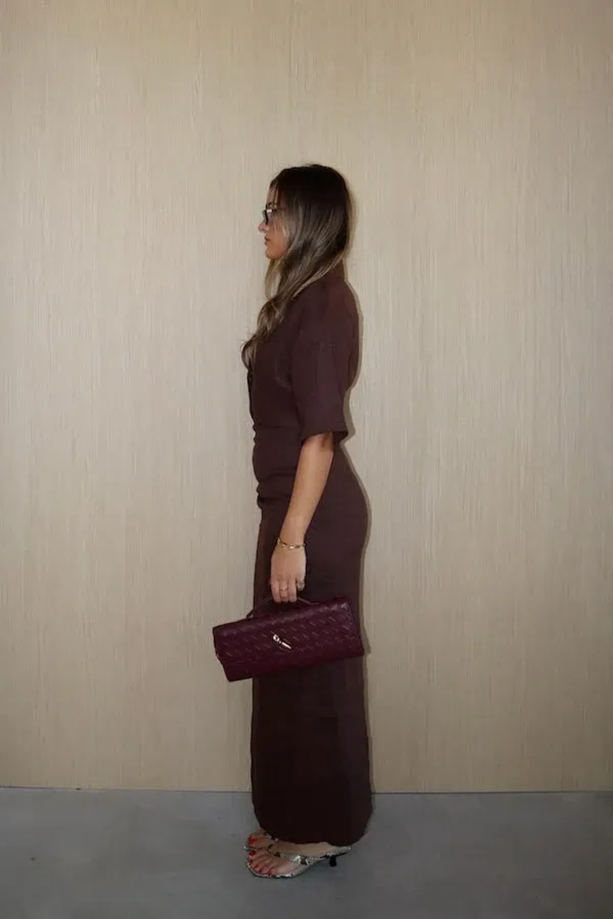 Sneaky Link Lefka Midi Dress Brown size XXL / 16 - Image 3