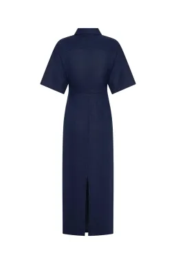 Sneaky Link Lefka Midi Dress Navy size XXL / 16 for rent on The Volte - image 4