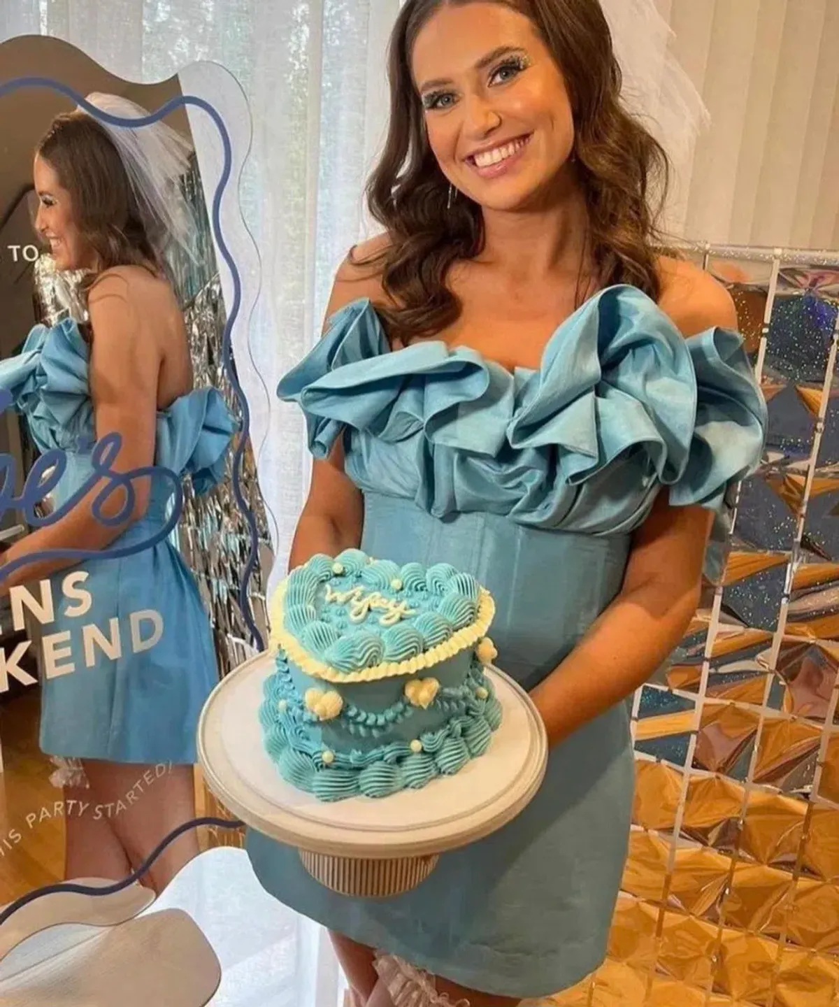 Rachel Gilbert Freida Mini Blue 3/AU12 - Image 4