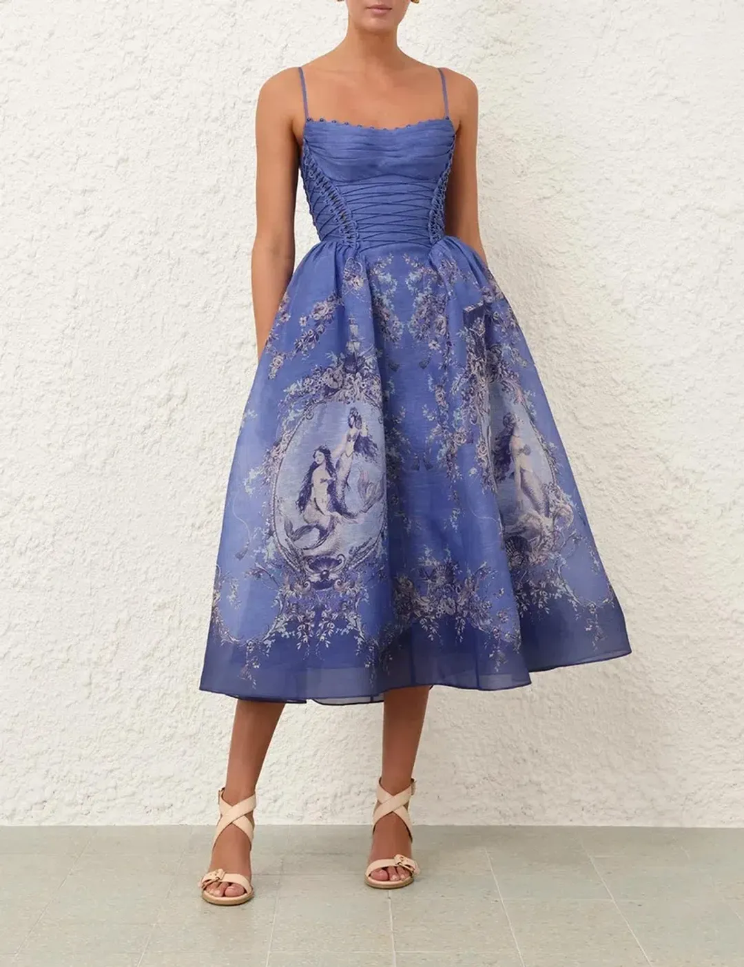 Zimmermann Rebellion Mermaid Picnic Dress Blue Mermaid Size 0 / AU8 for rent on The Volte - main image