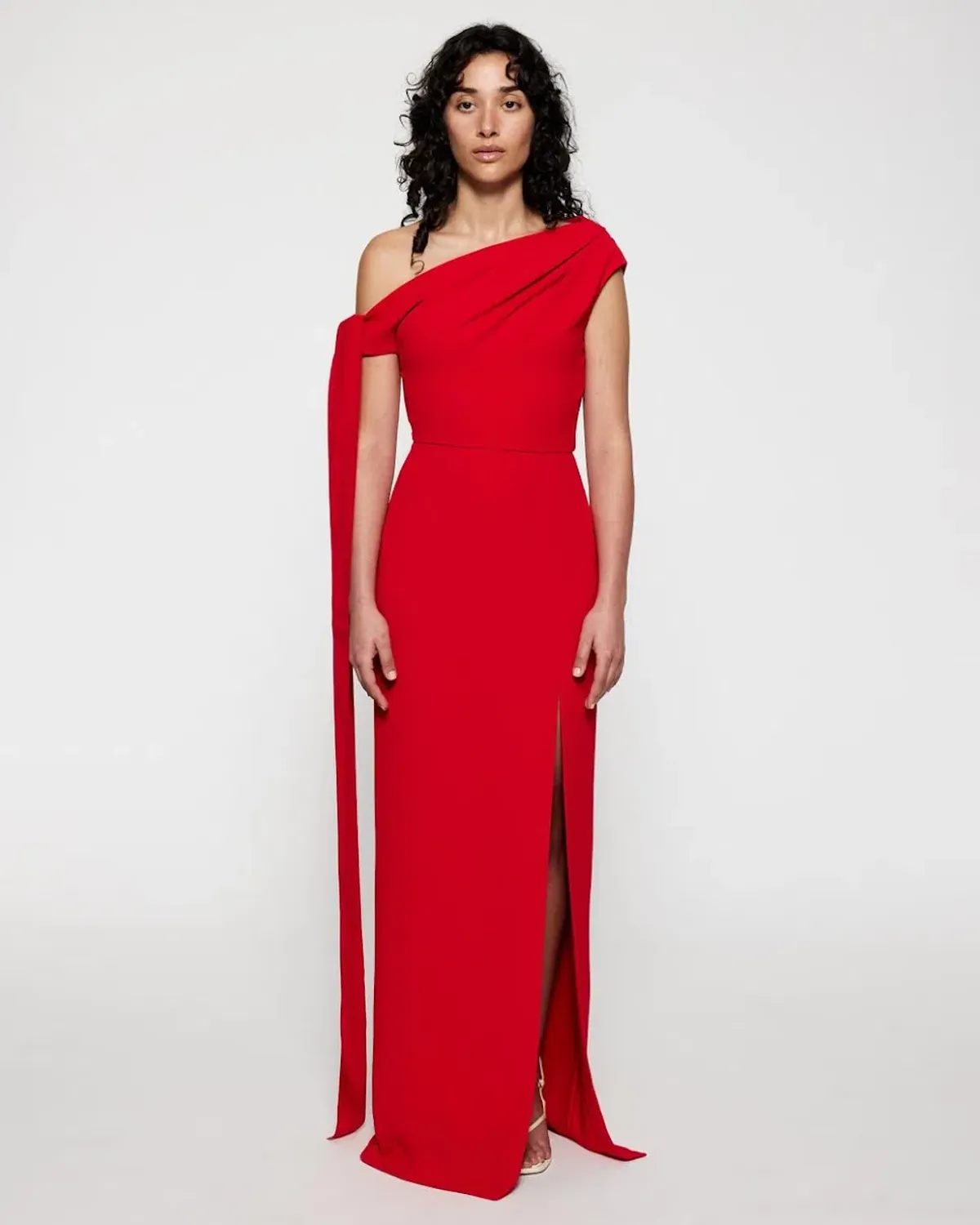 Solace London Irena Maxi Gown/Dress in Red AU12 for rent on The Volte - main image
