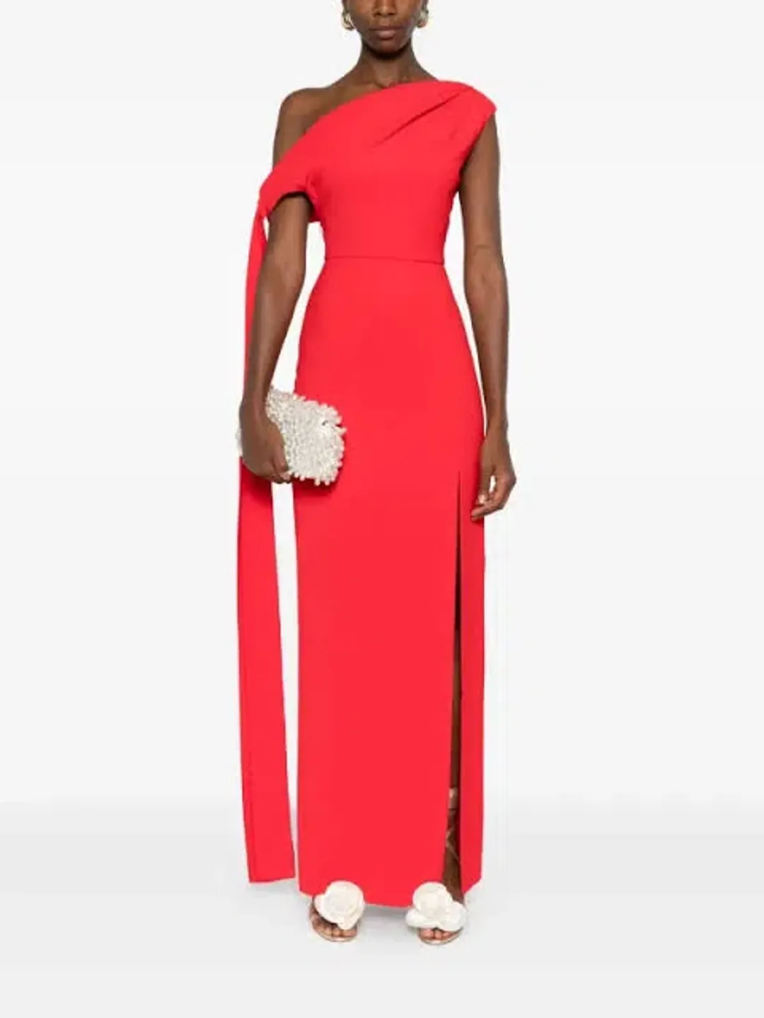 Solace London Irena Maxi Gown/Dress in Red AU12 for rent on The Volte - main image