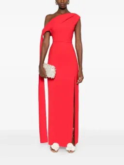 Solace London Irena Maxi Gown/Dress in Red AU12 for rent on The Volte - image 5