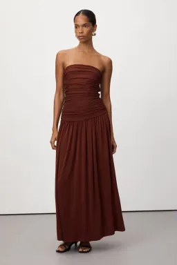 SHARI SAHARA STRAPLESS BANDEAU MIDI DRESS for rent on The Volte - image 2
