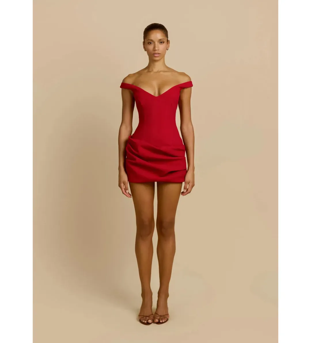 Arcina Ori Avery Mini Dress Red Size L/AU 12 for rent on The Volte - main image