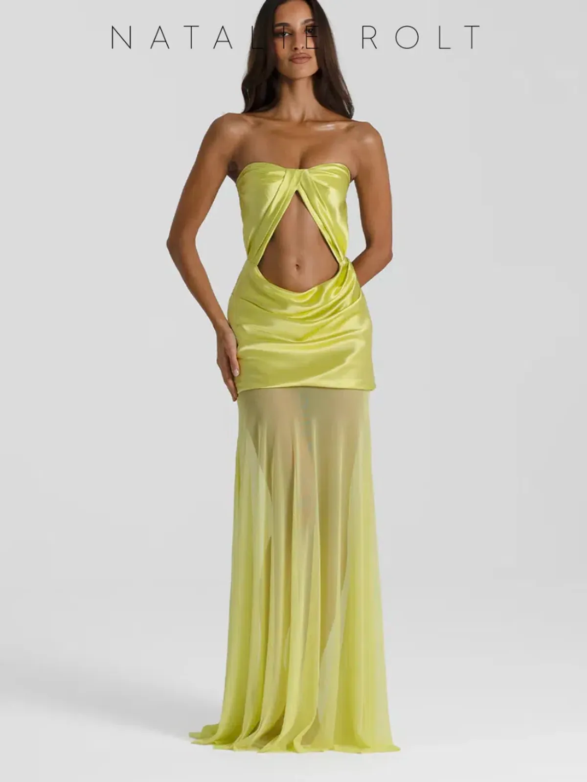 Julietta Dress - Chartreuse - Image 2