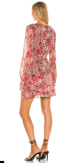 Bardot Triple Frill Gardenia Long Sleeve Mini Dress Size 14-16 for rent on The Volte - image 2