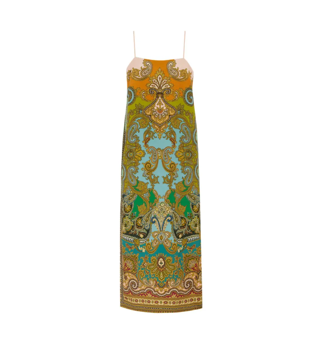 Alemais Clemenza Slip Midi Dress Multi Print Size 10 for rent on The Volte - main image