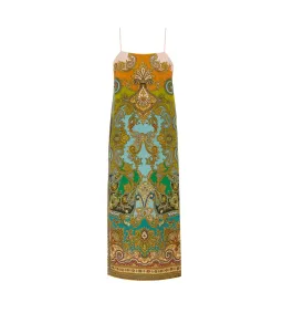 Alemais Clemenza Slip Midi Dress Multi Print Size 10 for rent on The Volte - image 2