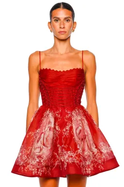 Zimmermann Rebellion beaded mini dress red mermaid size 3 au 14 for rent on The Volte - image 5