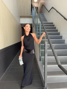 Ance Gria Adele Gown Black Size 6 for rent on The Volte - image 4