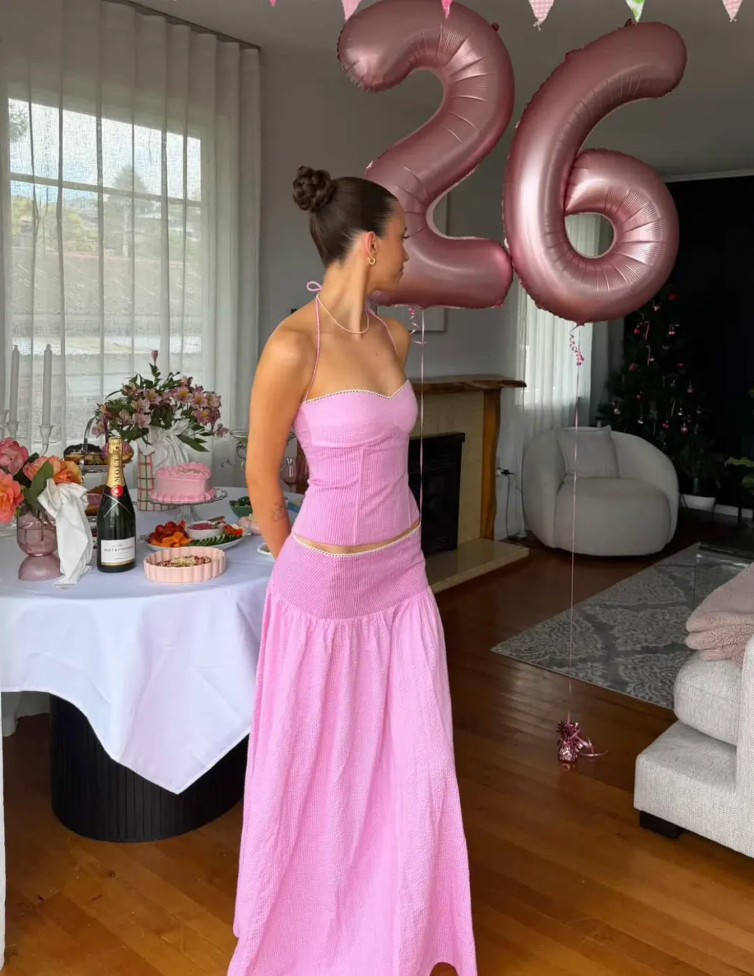 I am Delilah Adeline Set Pink size 6 for rent on The Volte - main image