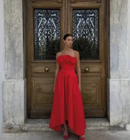 Elliatt Laurel Gown Red Size 6 for rent on The Volte - image 4