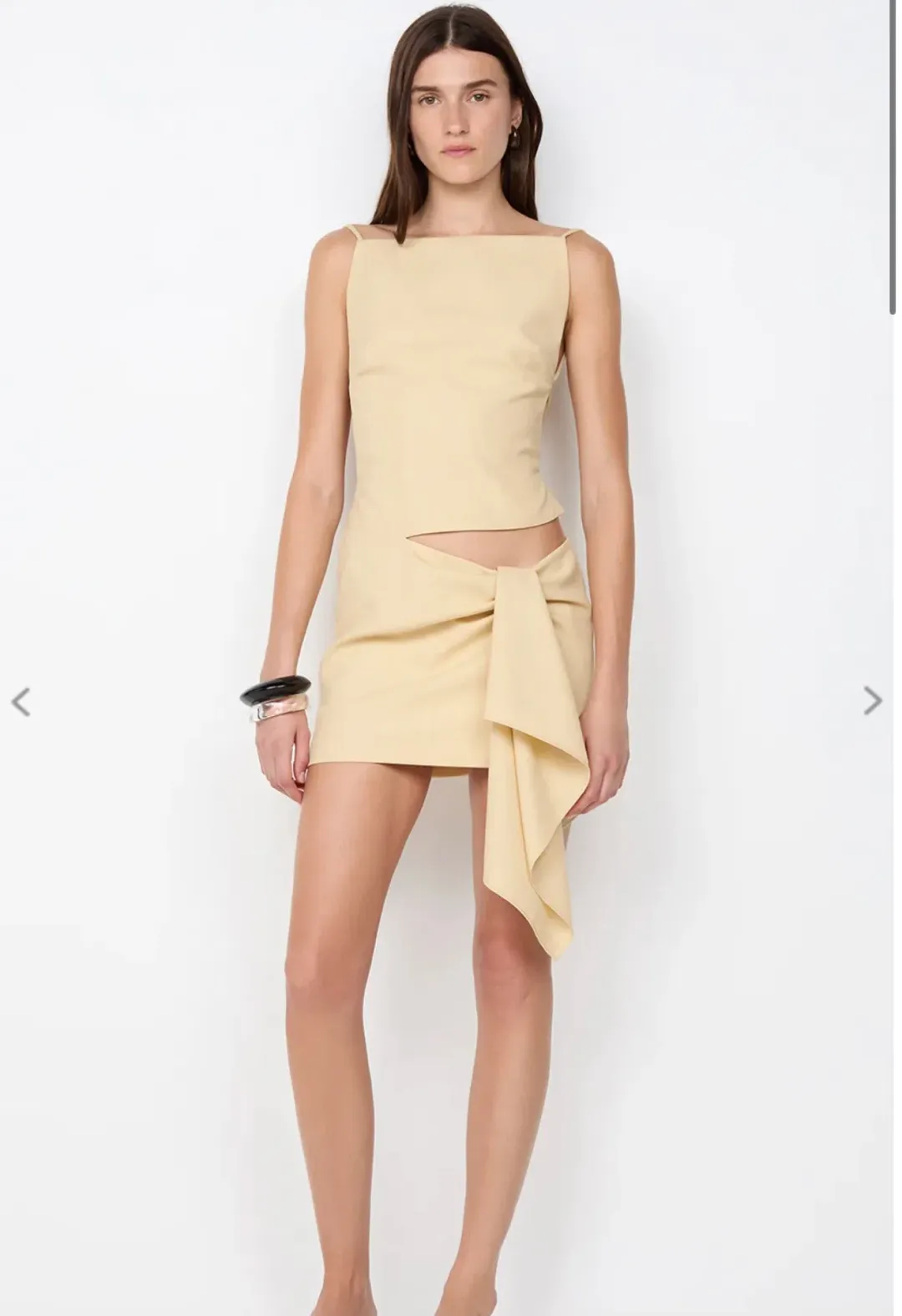 Bec & Bridge Vara drape mini dress size 8 for rent on The Volte - main image