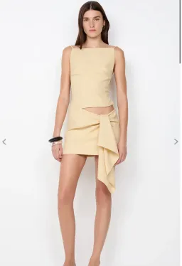 Bec & Bridge Vara drape mini dress size 8 for rent on The Volte - image 1