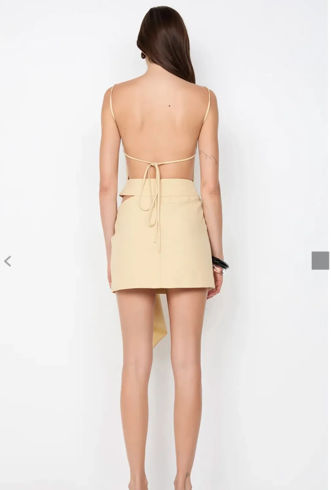 Bec & Bridge Vara drape mini dress size 8 for rent on The Volte - main image