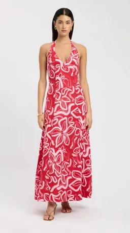Kookai Soley Vee Maxi Dress, size 8 for rent on The Volte - image 1