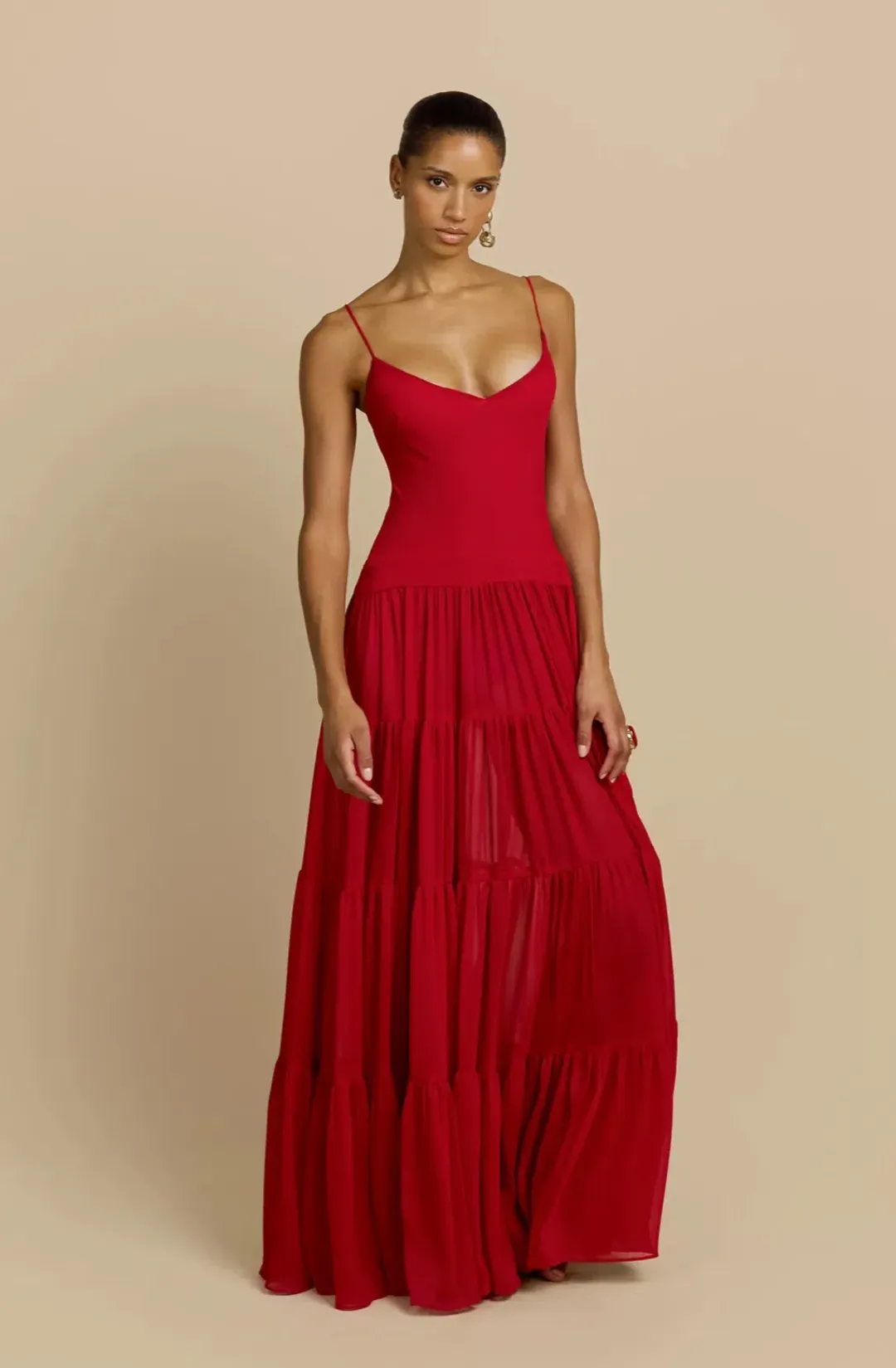 DELPHINA DRESS RED: Arcina Ori for rent on The Volte - main image