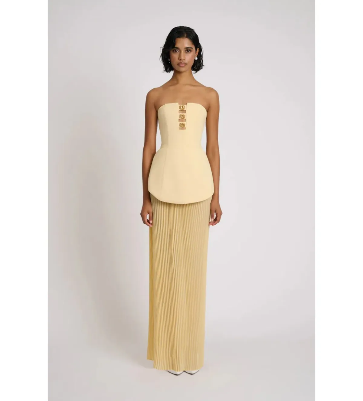 Eliya The Label Leo Maxi Dress Yellow Size M AU 10 - Image 1