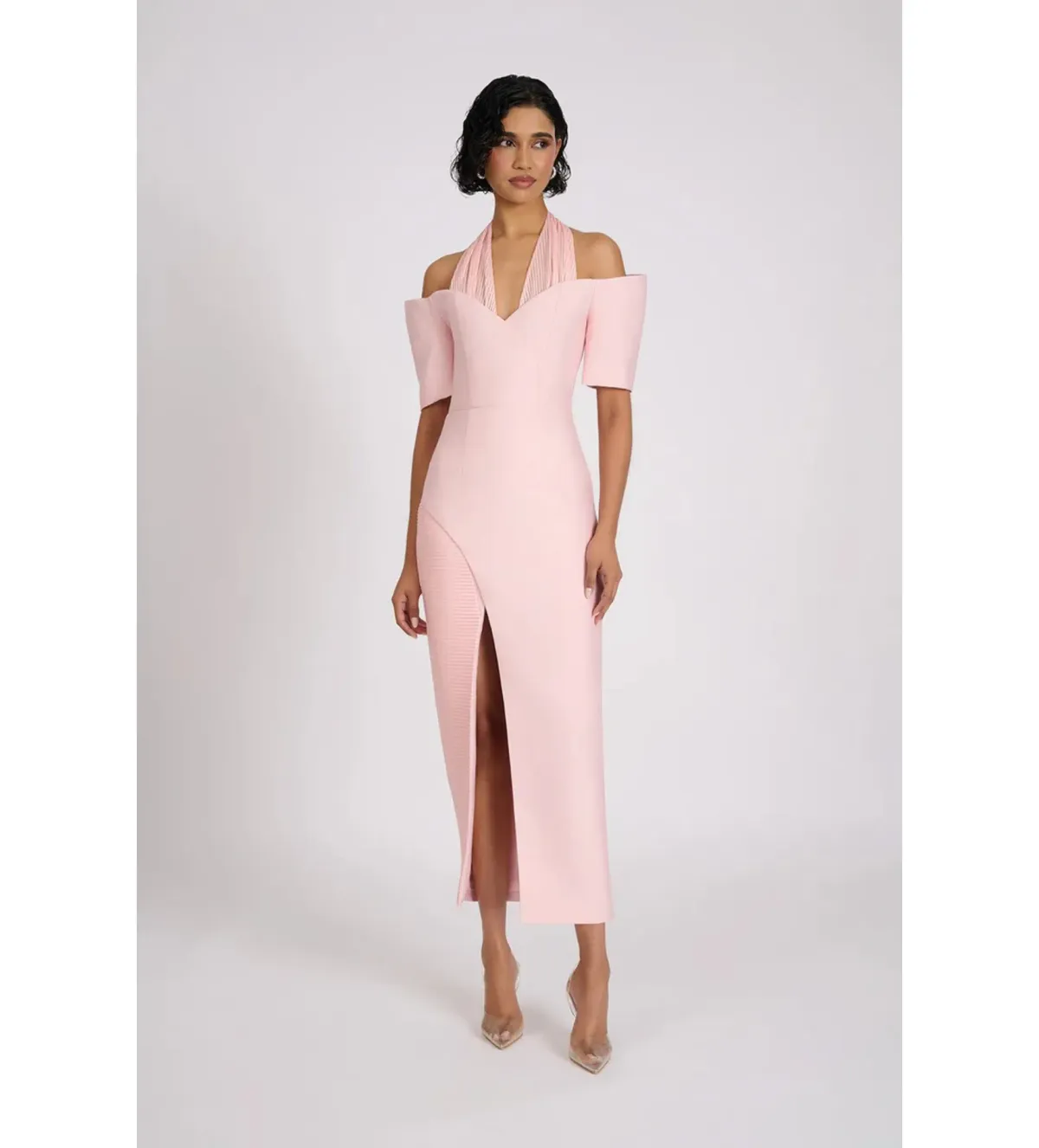 Eliya The Label Solara Midi Dress Pink Size M AU 10 - Image 3