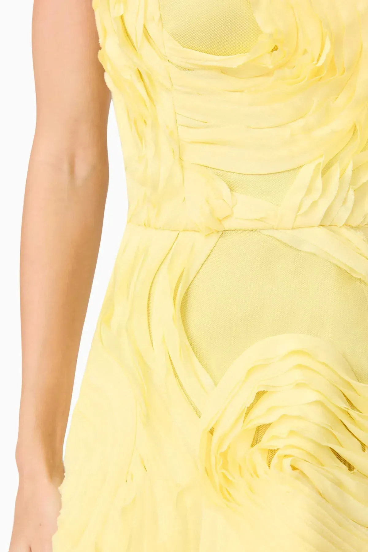ELLIATT ASHER MIDI Dress in YELLOW SIZE 10 / M - Image 6
