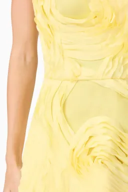 ELLIATT ASHER MIDI Dress in YELLOW SIZE 10 / M for rent on The Volte - image 6