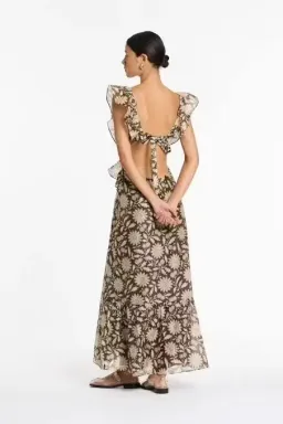 Sir the Label Xanita Frill Midi Dress Size 3 / AU 12 for rent on The Volte - image 2