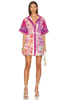 Zimmermann Raie Trimmed Shirt Dress Size 2 / AU 12 for rent on The Volte - image 1