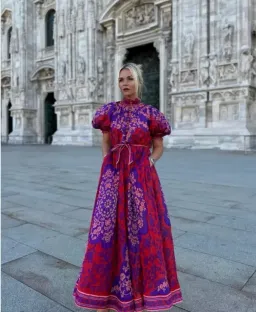 Zimmermann Raie Swing Maxi Dress in Multi Size 0 AU 8 for rent on The Volte - image 3