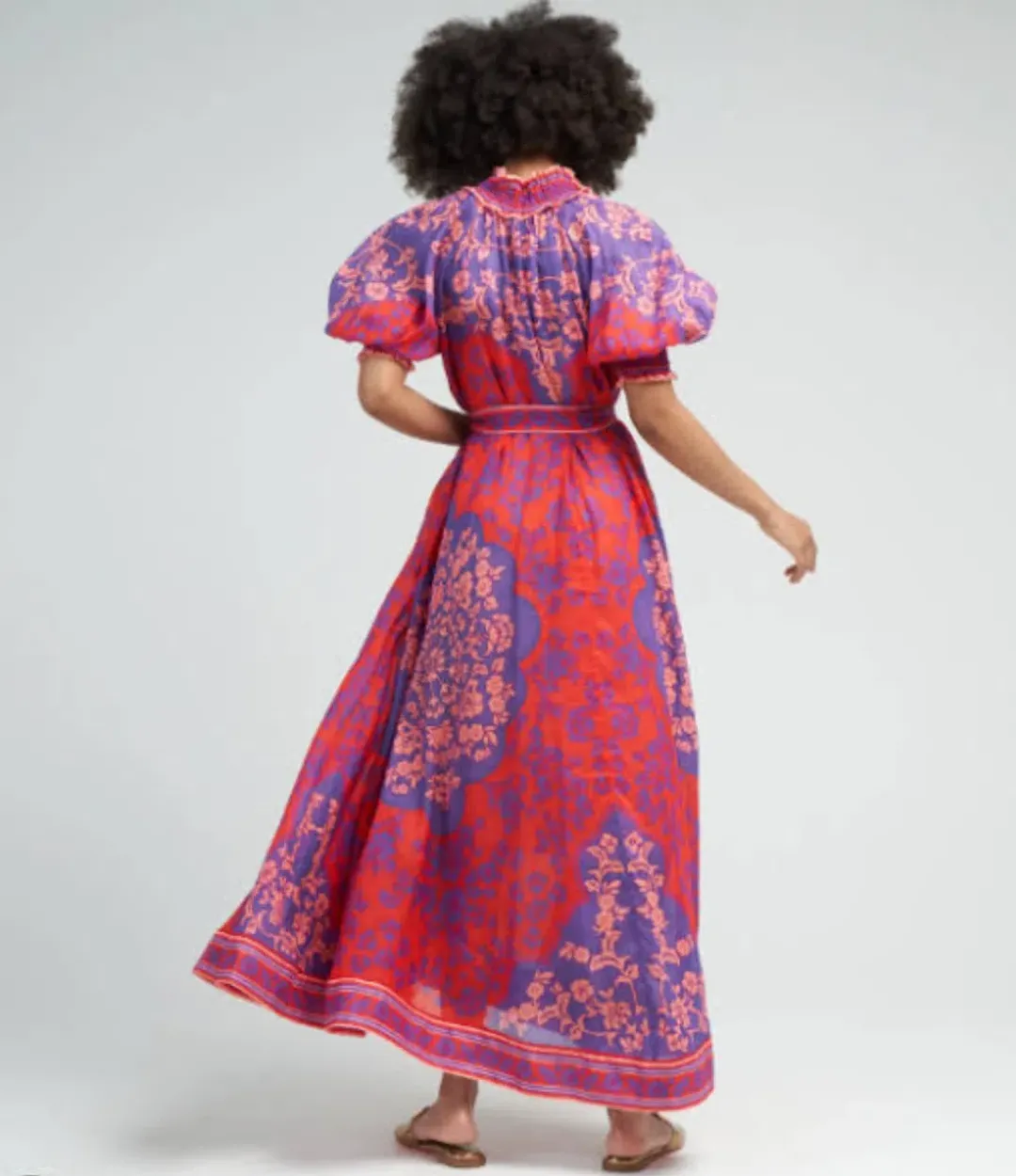 Zimmermann Raie Swing Maxi Dress in Multi Size 0 AU 8 for rent on The Volte - main image