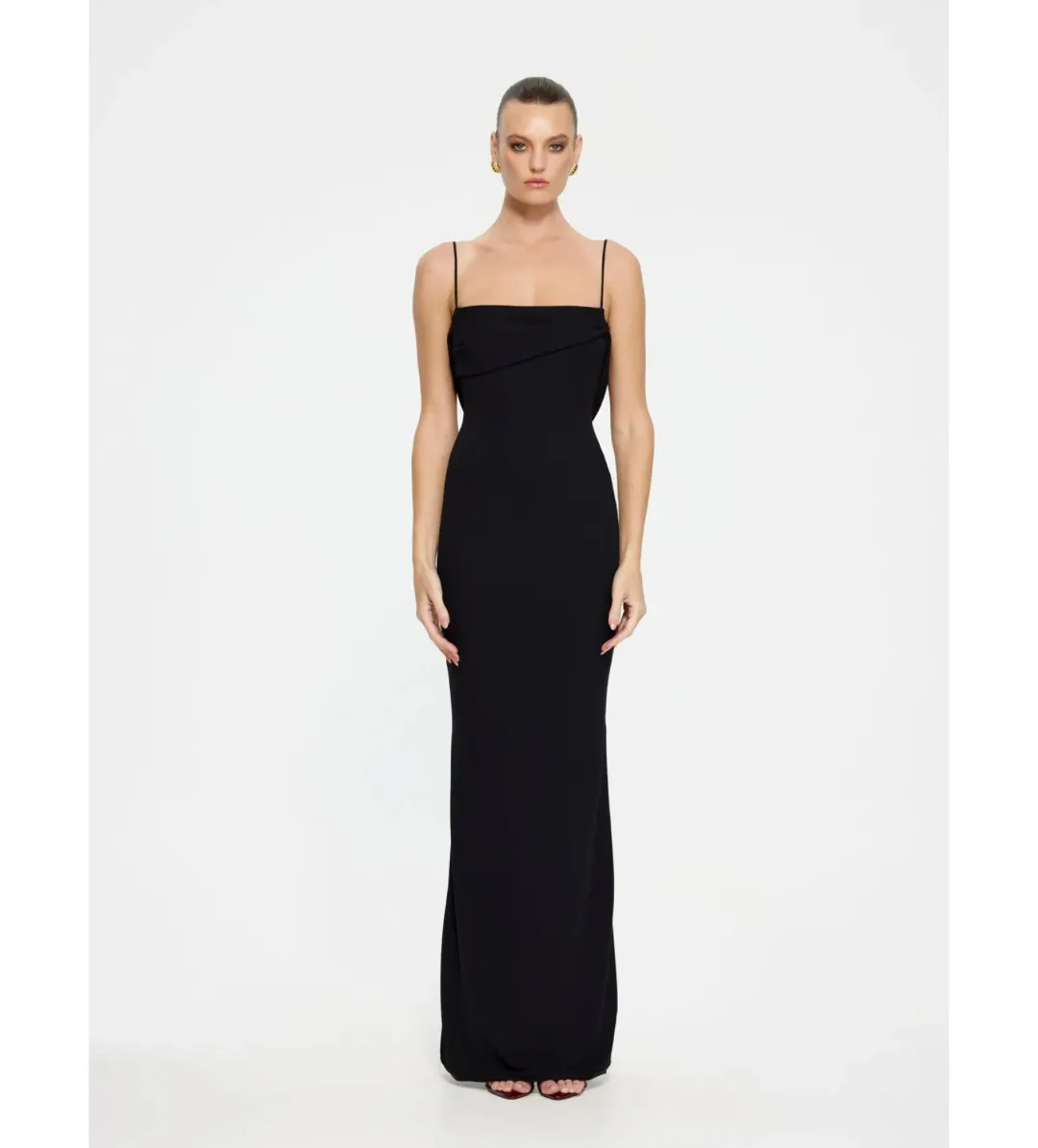 Effie Kats Havilland Gown in Black Size AU12 for rent on The Volte - main image