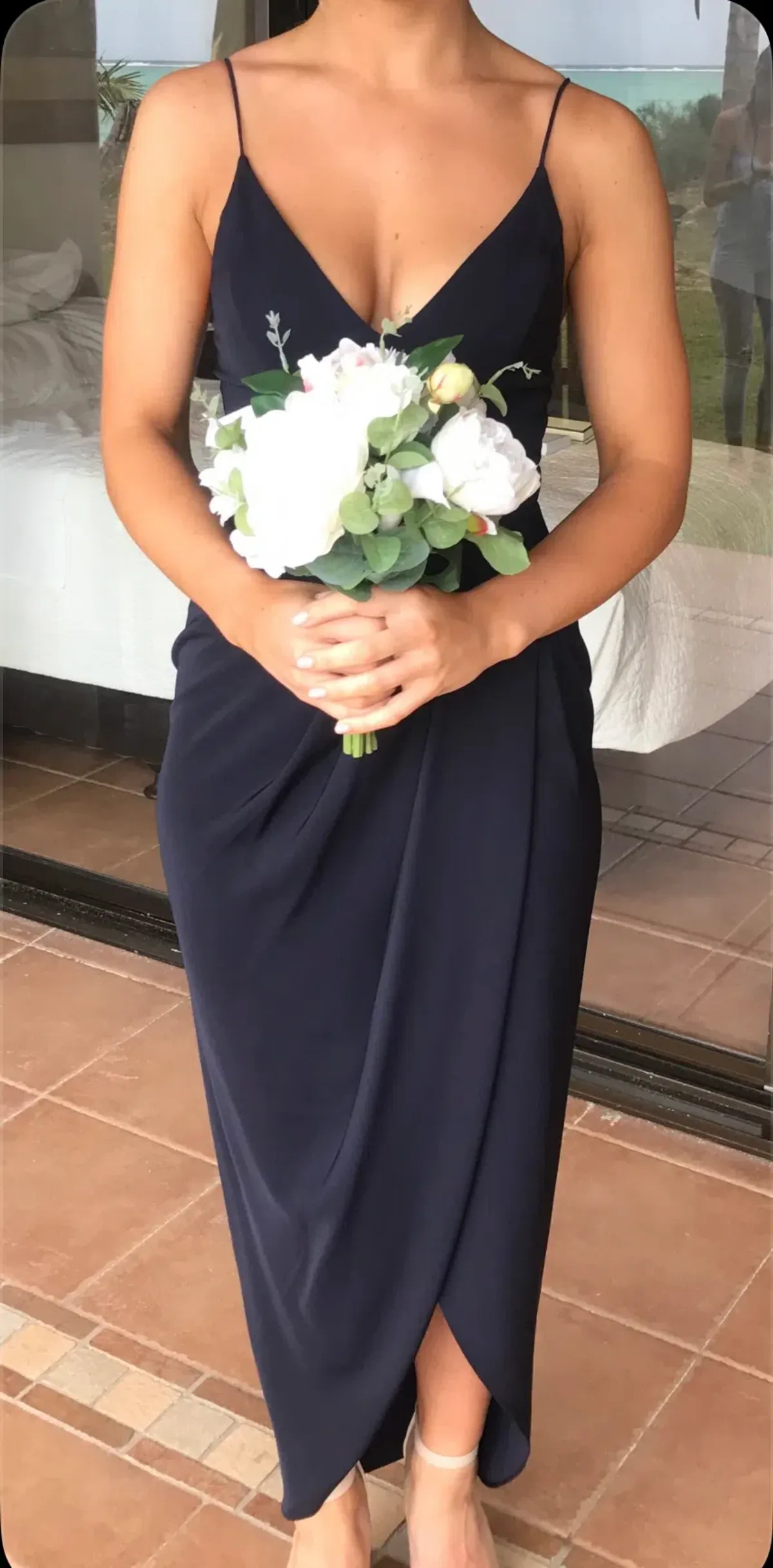 Shona Joy Core Cocktail Midi Dress, size 6 - Image 3